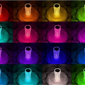Настільна лампа з датчиком нічного світла Crystal (16 кольорів) Užsisakykite Trendai.lt 11