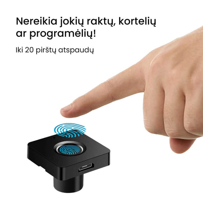 Розумний дім біометричний електронний замок відбитків пальців Užsisakykite Trendai.lt 6