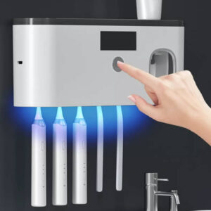 Тримач для зубної щітки, ультрафіолетовий стерилізатор із дозатором зубної пасти Užsisakykite Trendai.lt 14