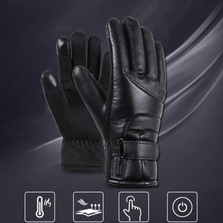 Шкіряні рукавички з електропідігрівом Užsisakykite Trendai.lt 4
