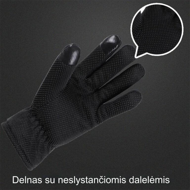 Шкіряні рукавички з електропідігрівом Užsisakykite Trendai.lt 10