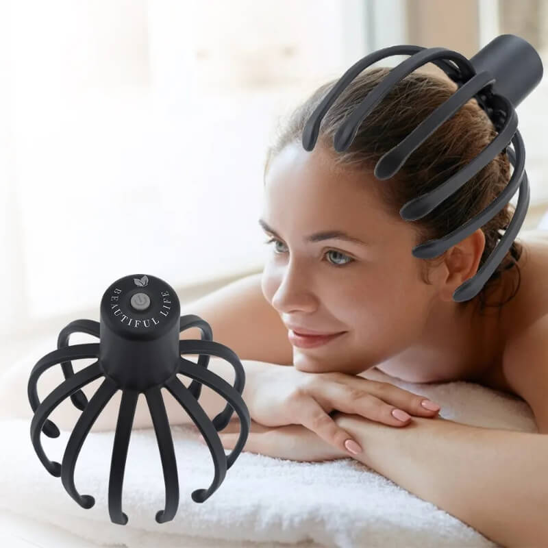Електричний акумуляторний масажер для голови Octopus Užsisakykite Trendai.lt