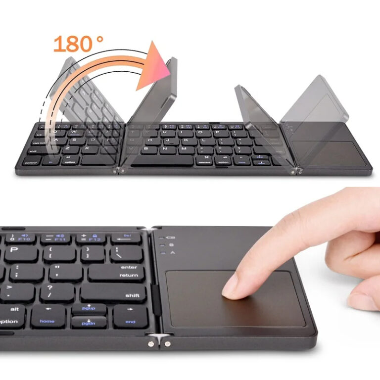 Міні-складна бездротова клавіатура з сенсорною поверхнею Užsisakykite Trendai.lt 5