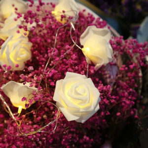 Романтична підсвічена гірлянда з лампочок у формі кілець троянд Užsisakykite Trendai.lt 20
