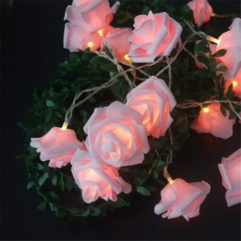 Романтична підсвічена гірлянда з лампочок у формі кілець троянд Užsisakykite Trendai.lt 8
