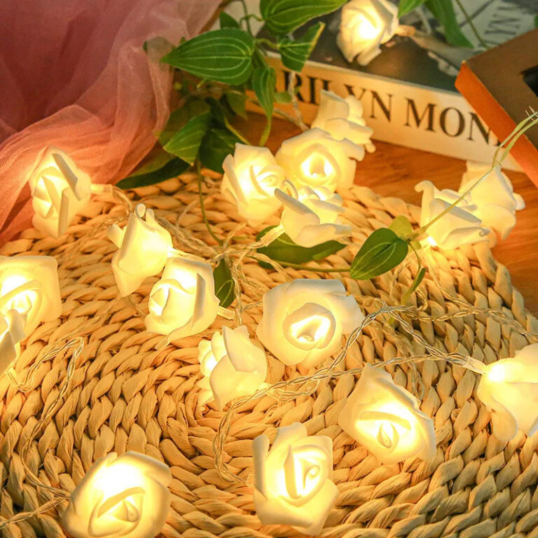 Романтична підсвічена гірлянда з лампочок у формі кілець троянд Užsisakykite Trendai.lt 6