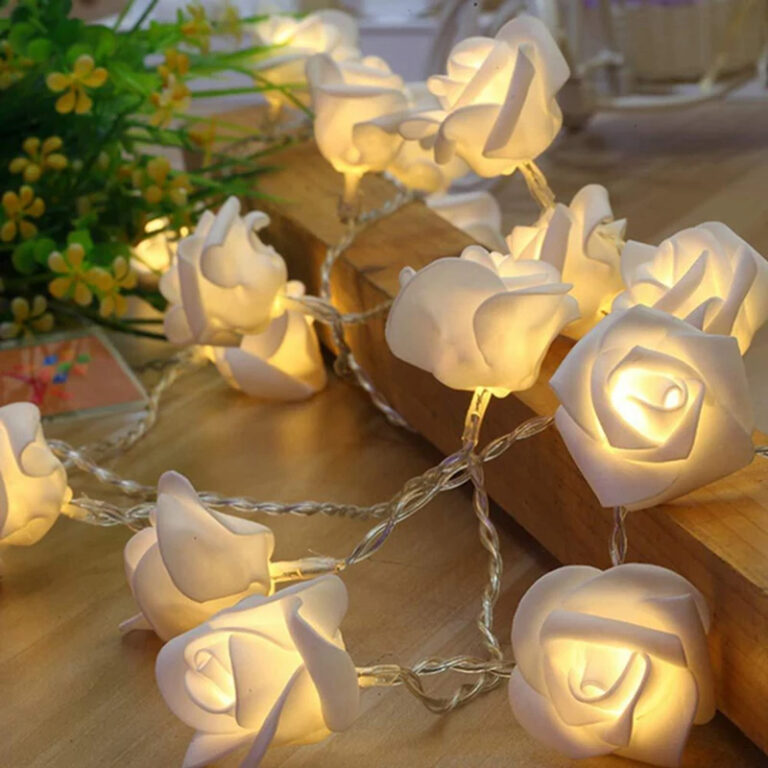 Романтична підсвічена гірлянда з лампочок у формі кілець троянд Užsisakykite Trendai.lt 14