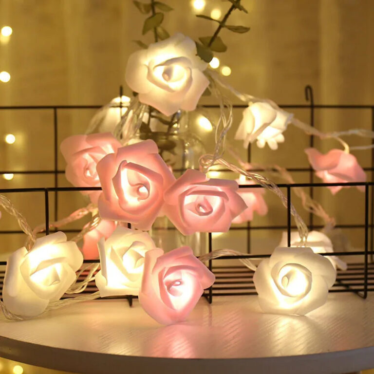 Романтична підсвічена гірлянда з лампочок у формі кілець троянд Užsisakykite Trendai.lt 5