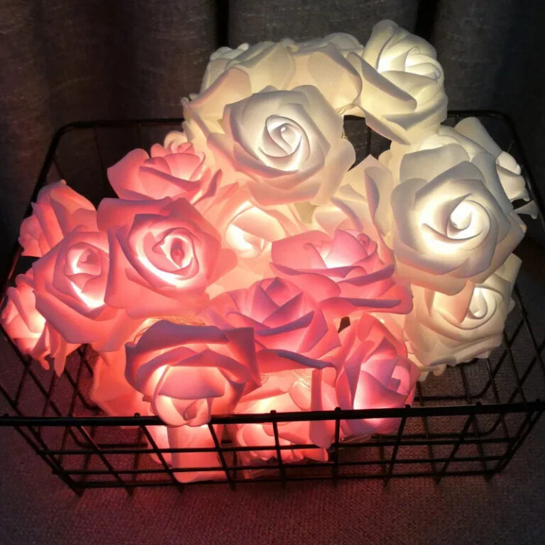 Романтична підсвічена гірлянда з лампочок у формі кілець троянд Užsisakykite Trendai.lt 4