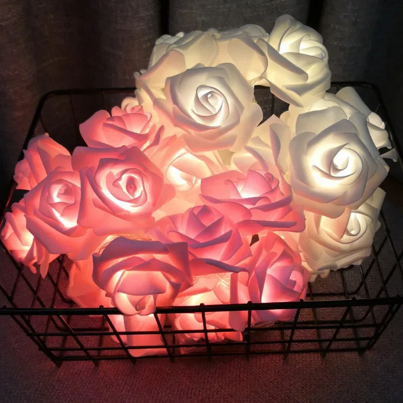 Романтична підсвічена гірлянда з лампочок у формі кілець троянд Užsisakykite Trendai.lt