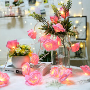 Романтична підсвічена гірлянда з лампочок у формі кілець троянд Užsisakykite Trendai.lt 21