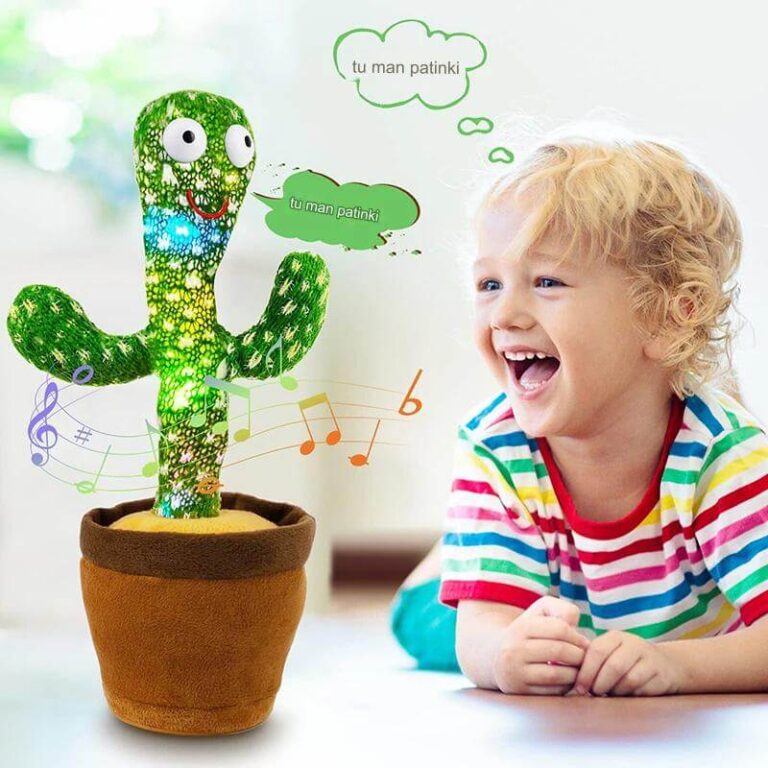 Танцюючий кактус для дітей, м’яка іграшка, яка співає і повторює слова Užsisakykite Trendai.lt 7