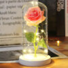 Світлова троянда в скляній декоративній лампі Užsisakykite Trendai.lt 54