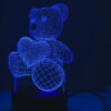 Нічна лампа з ефектом ведмедика 3D і дистанційним керуванням Užsisakykite Trendai.lt 26