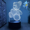 Нічна лампа з ефектом ведмедика 3D і дистанційним керуванням Užsisakykite Trendai.lt 25