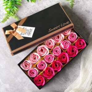 Ароматні мильні троянди в коробці люкс 18 шт. Užsisakykite Trendai.lt 9