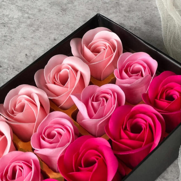 Ароматні мильні троянди в коробці люкс 18 шт. Užsisakykite Trendai.lt 5