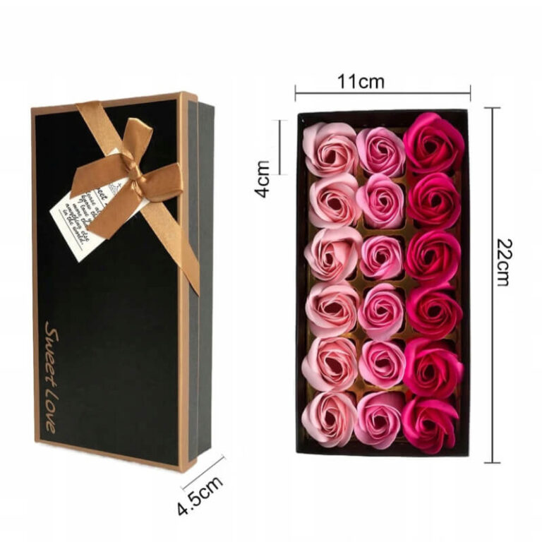 Ароматні мильні троянди в коробці люкс 18 шт. Užsisakykite Trendai.lt 7